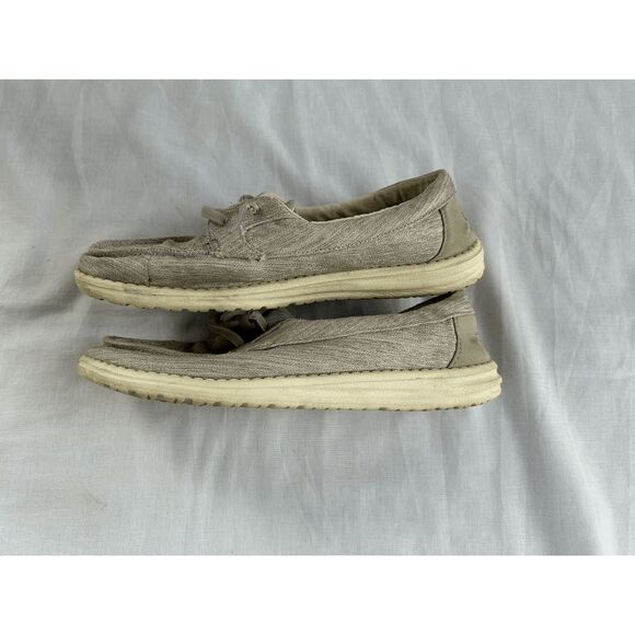 Women's Hey Dudes in Linen Gray, Size 8, Slip-on, Casual, comfortable, - Picture 3 of 7